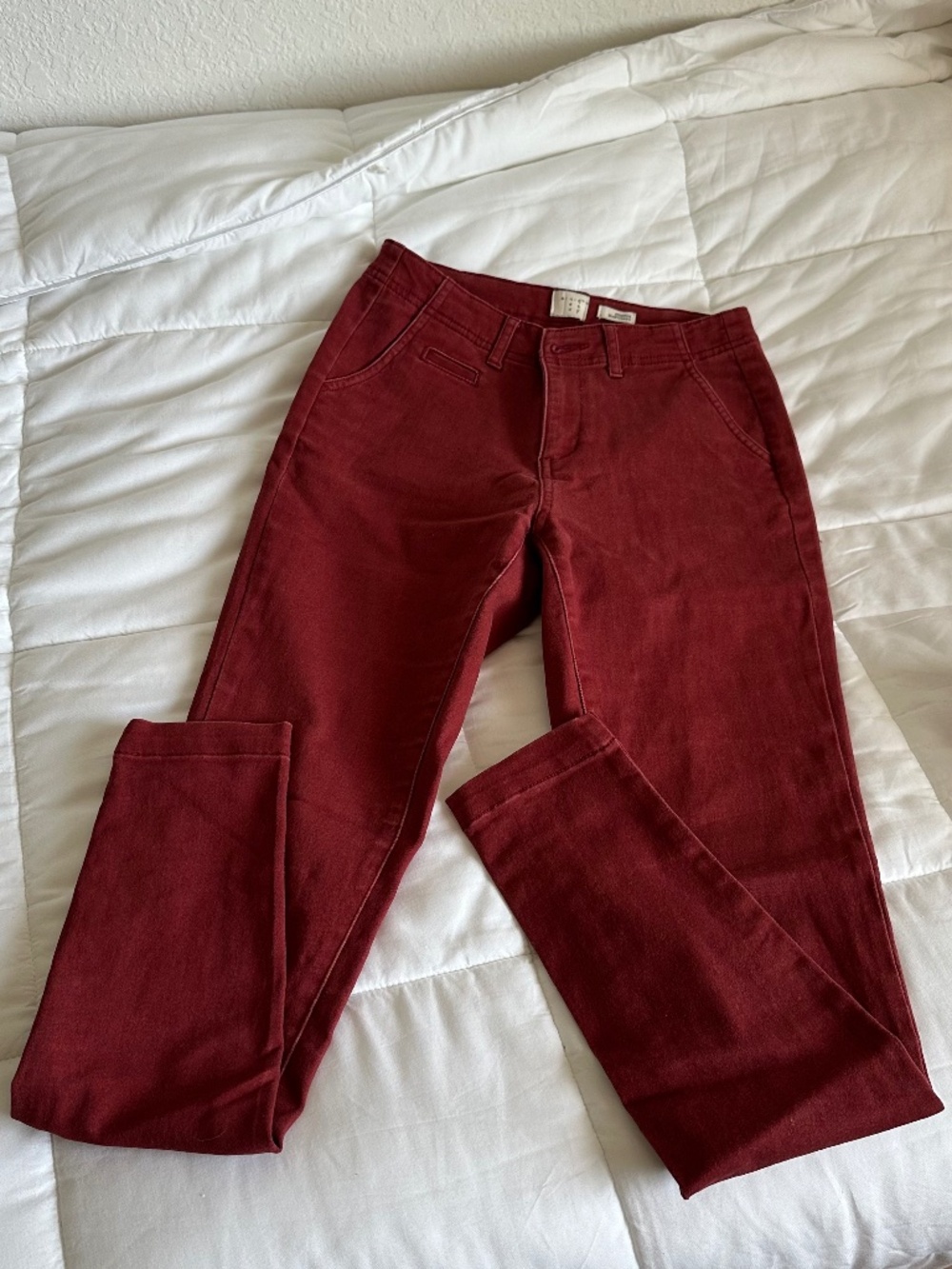 A New Day red chino stretch pants